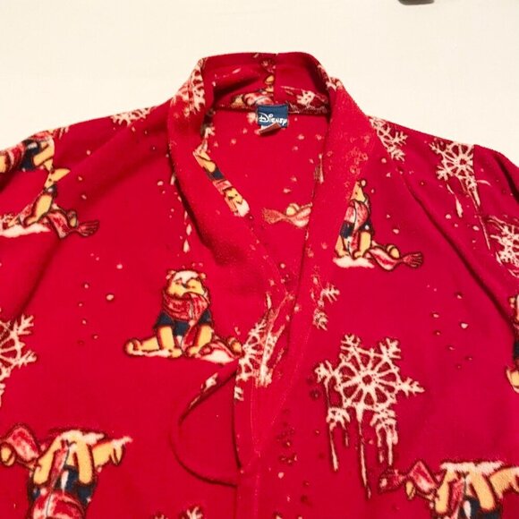 Disney Winnie the Pooh Red Polyester Womens Bath Robe Size Small - Picture 3 of 15